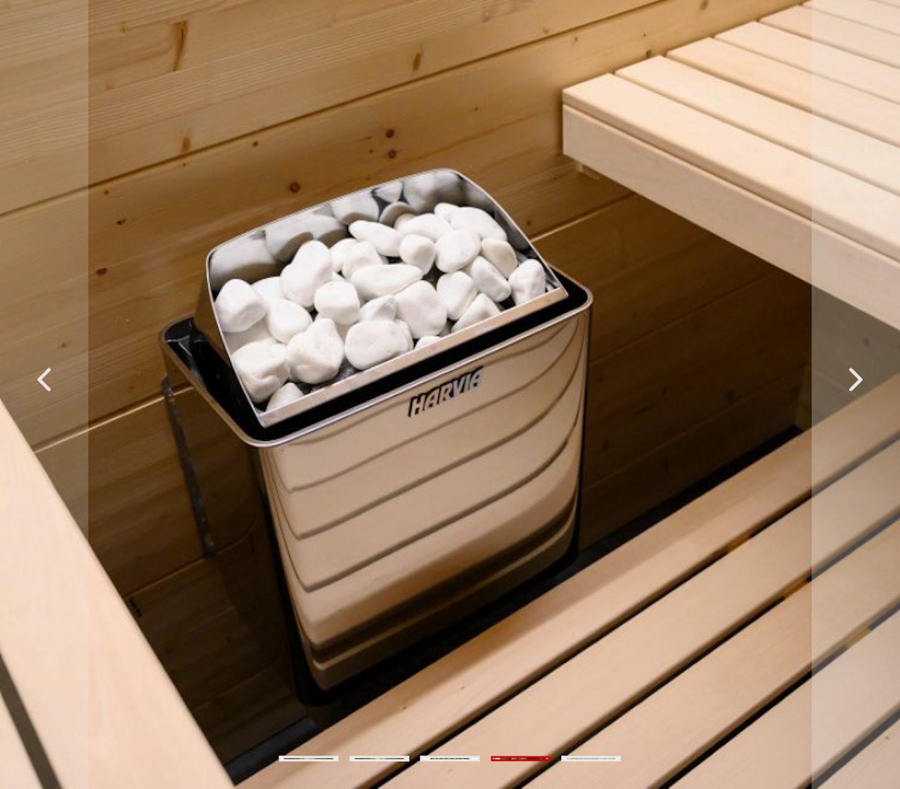 HARVIA Dekosteine gerundet weiß 5-10cm 10 kg