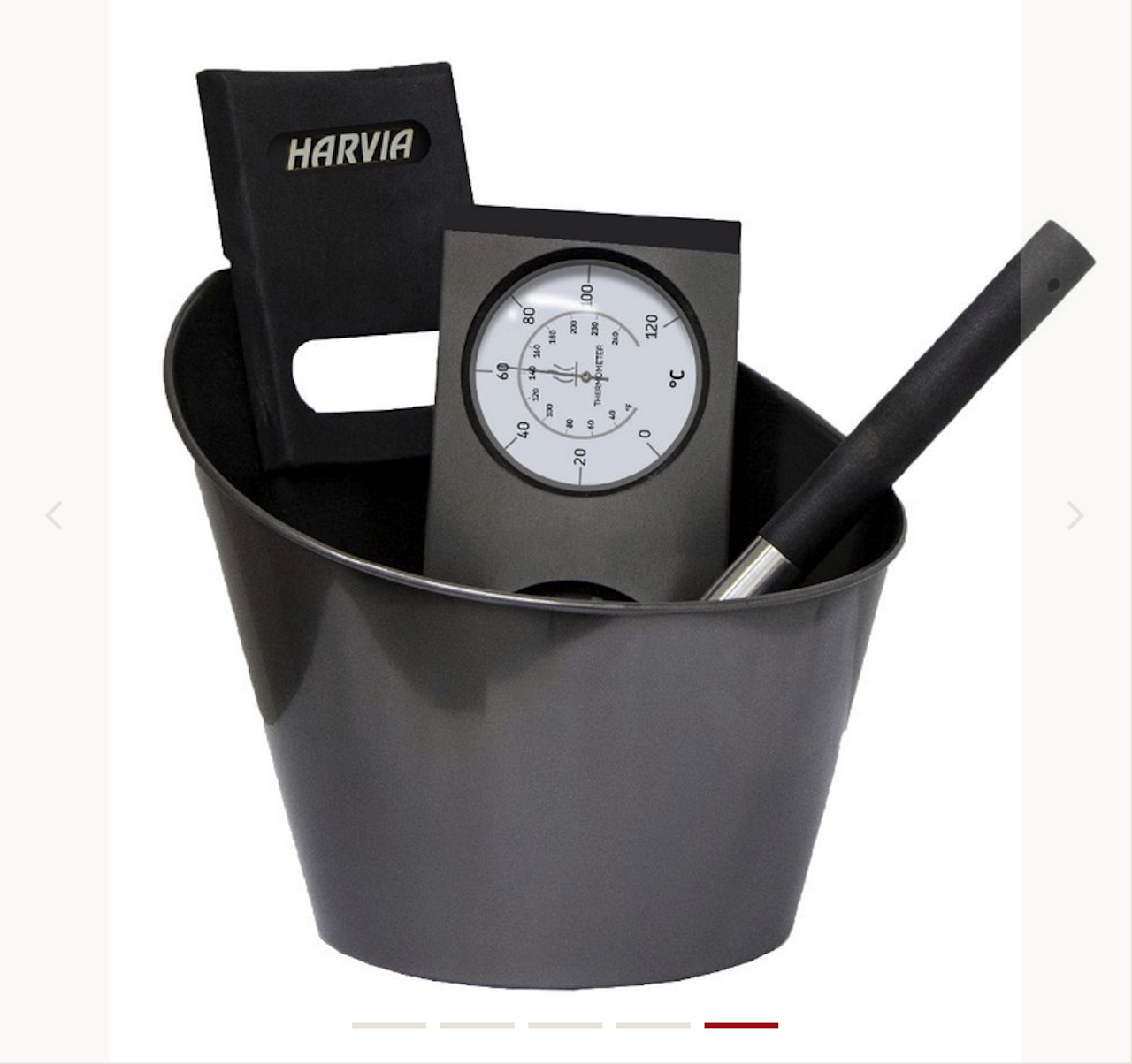 HARVIA Sauna Zubehörset Stahl schwarz