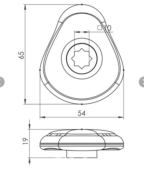 Wellis Ventilgriff neutral V2