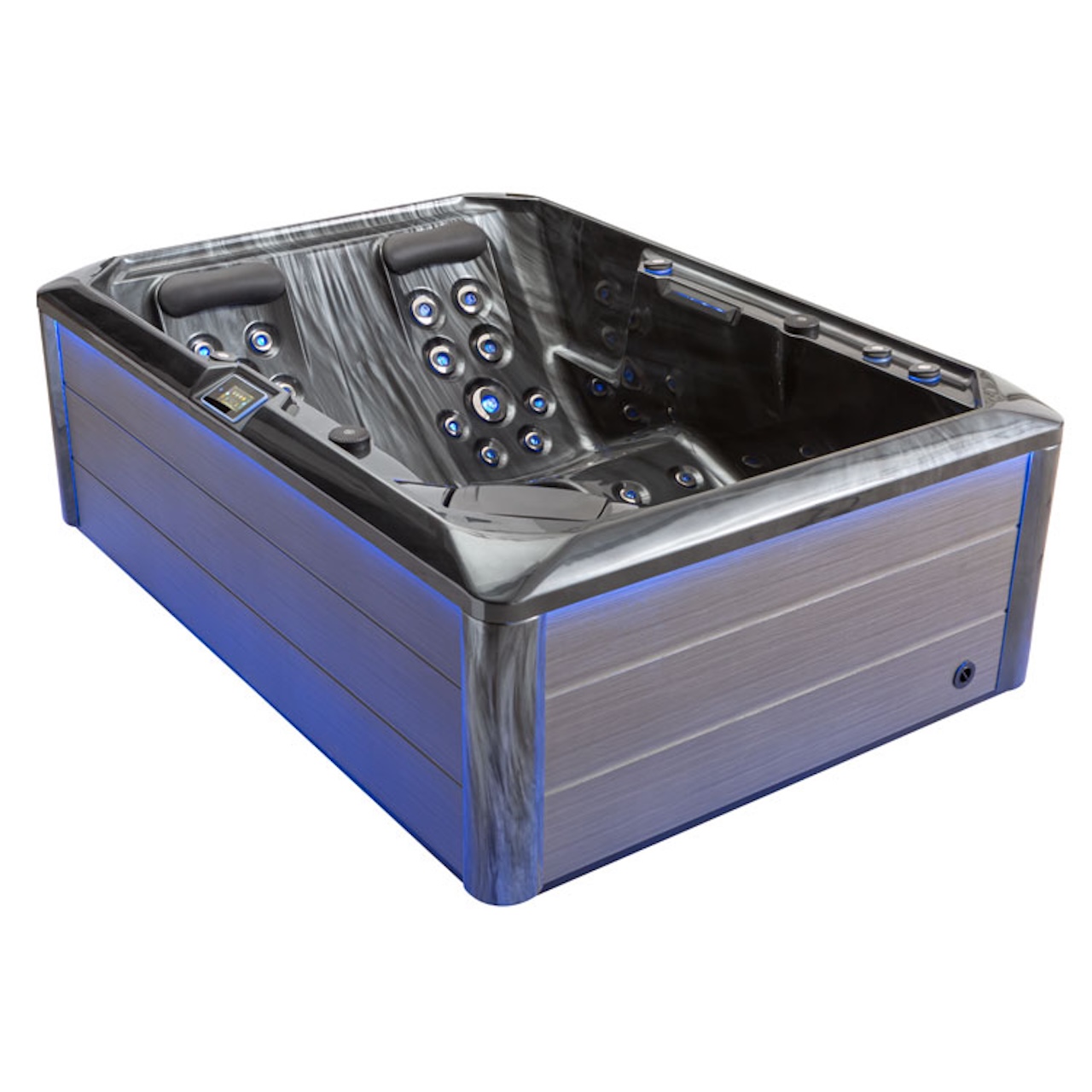 AWT Aussenwhirlpool IN-704 Premium Cloudy Black 220x160 grau