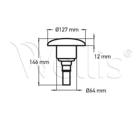 Wellis Düseneinsatz 5" - 1 Loch gerippt