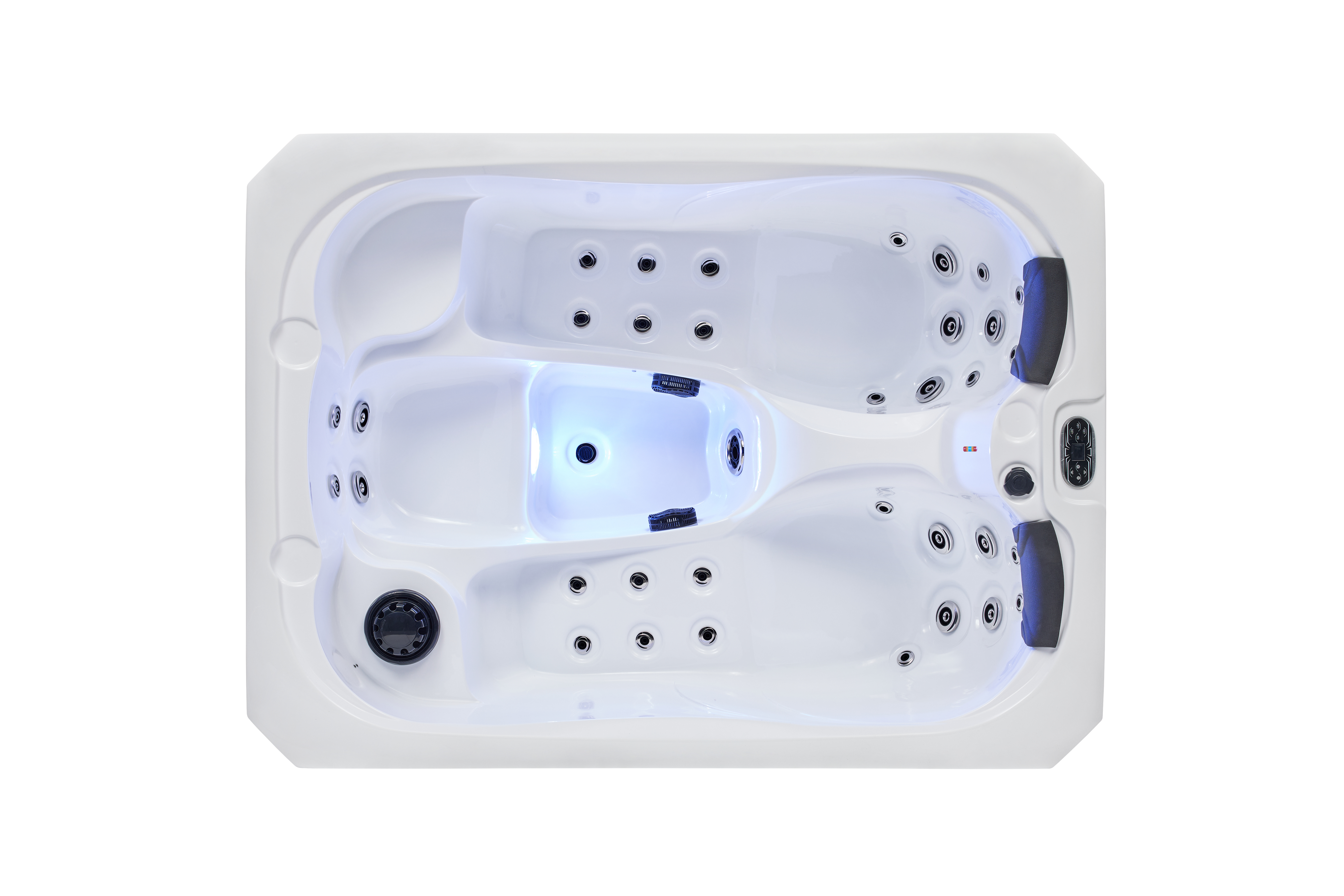 LuBoss Outdoor Whirlpool Modell LuBoss-696S Premium 215x155x90 cm LxBxH