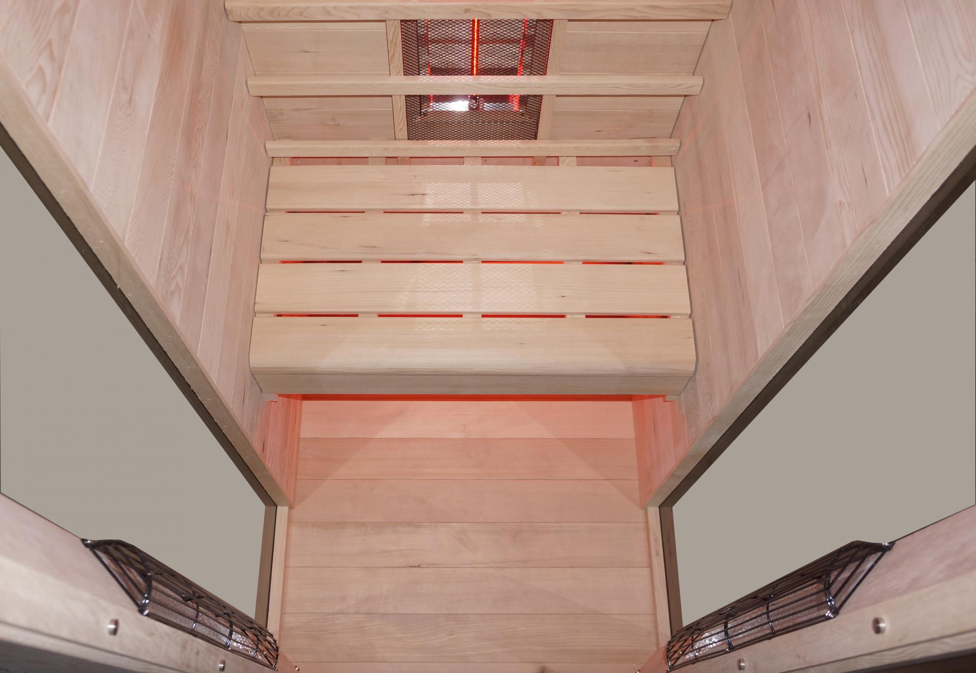 Wellis Redlight™-Infrarotkabine Helios aus kanadischer Hemlocktanne