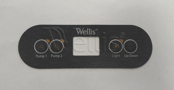 Wellis Aufkleber für Steuerpanel IN.K300 2mot