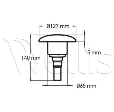 Wellis Düseneinsatz 5" - 1 Loch rotierend dunkelgrau V1
