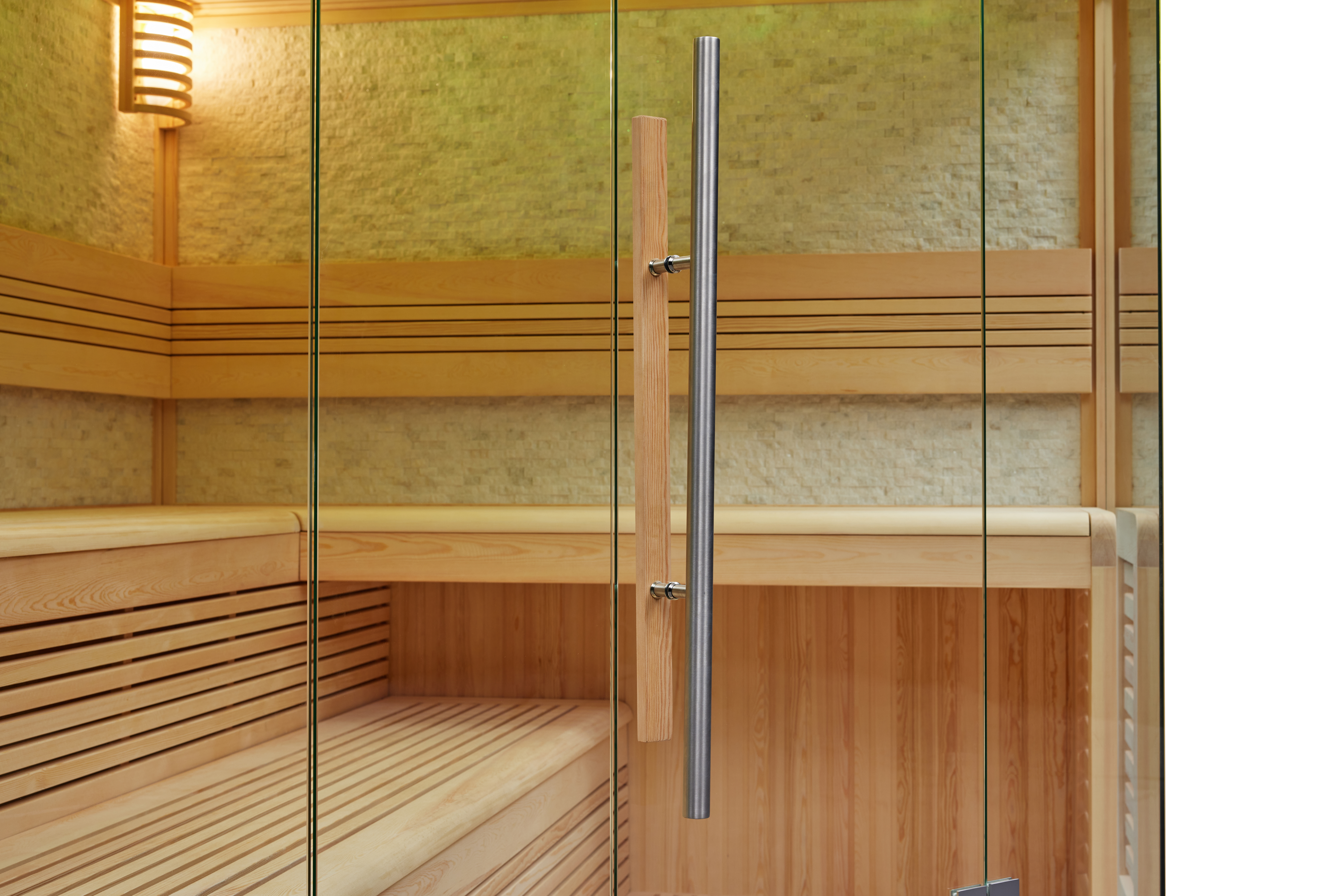 LuBoss E1101 Design-Sauna aus Pinienholz – 5-Eck Premium-Sauna in 3 Größen