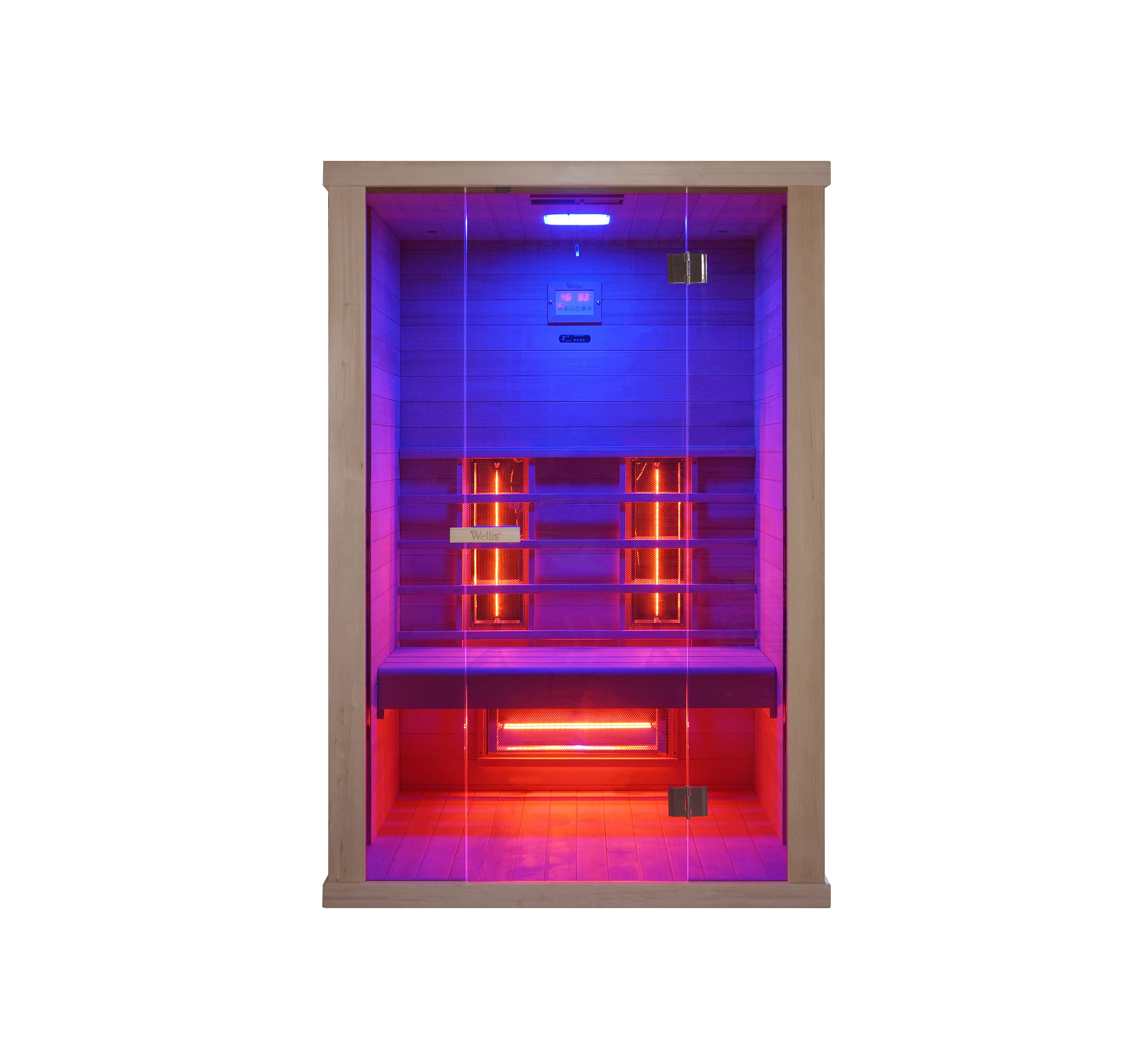 Wellis Redlight™-Infrarotkabine Solaris aus kanadischer Hemlocktanne