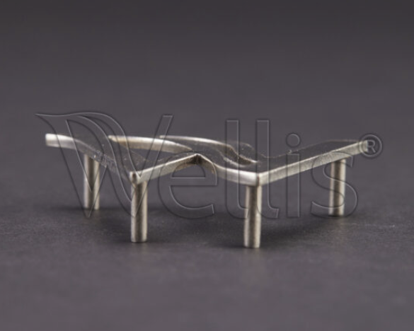 Wellis Metall Logo für Eckelement