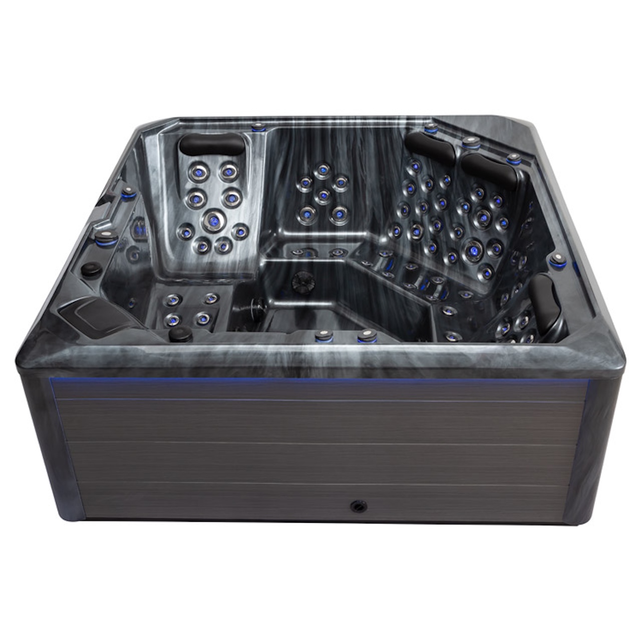 AWT Aussenwhirlpool IN-703 Premium Cloudy Black 225x225 grau 