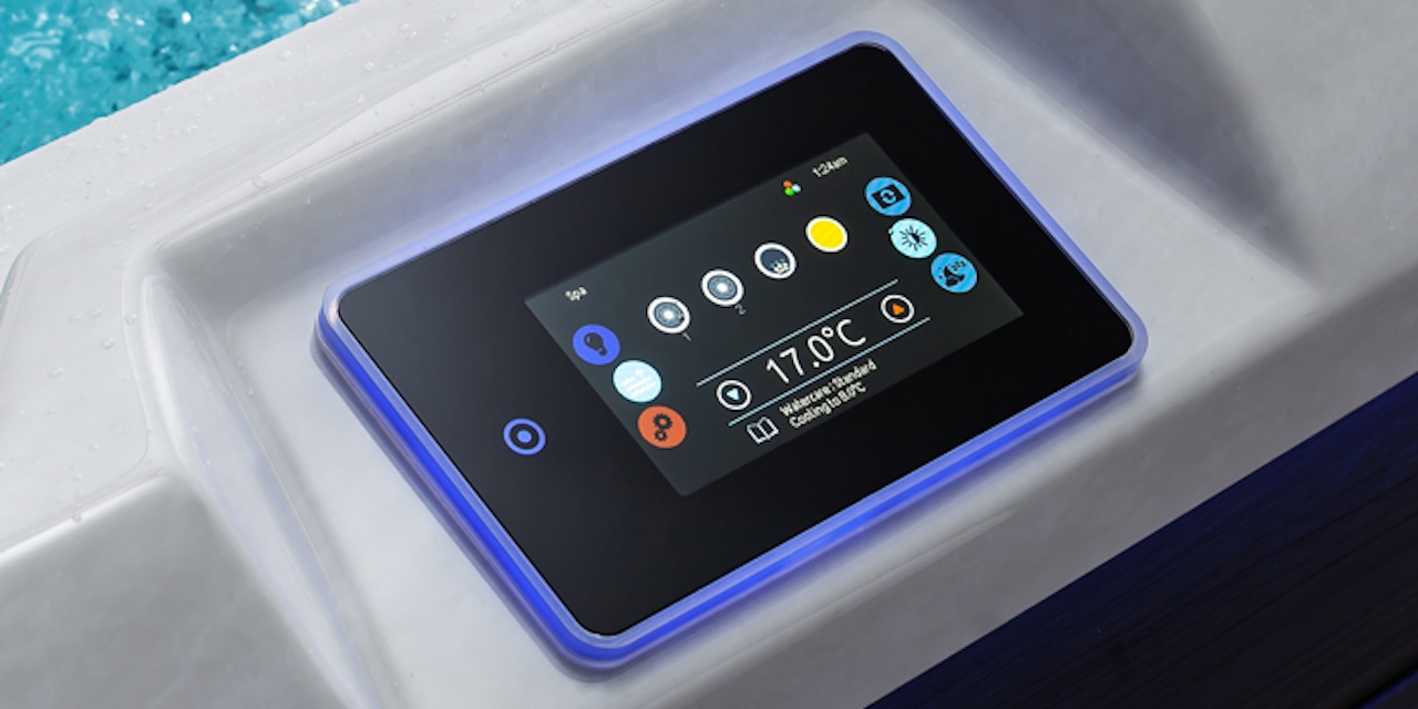 AWT Aussenwhirlpool IN-704 Premium Cloudy Black 220x160 grau