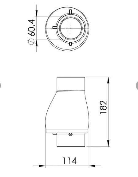 Wellis Rückschlagventil 60mm ⌀ V2