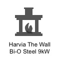 Harvia The Wall  Bi-O Steel 9 kW