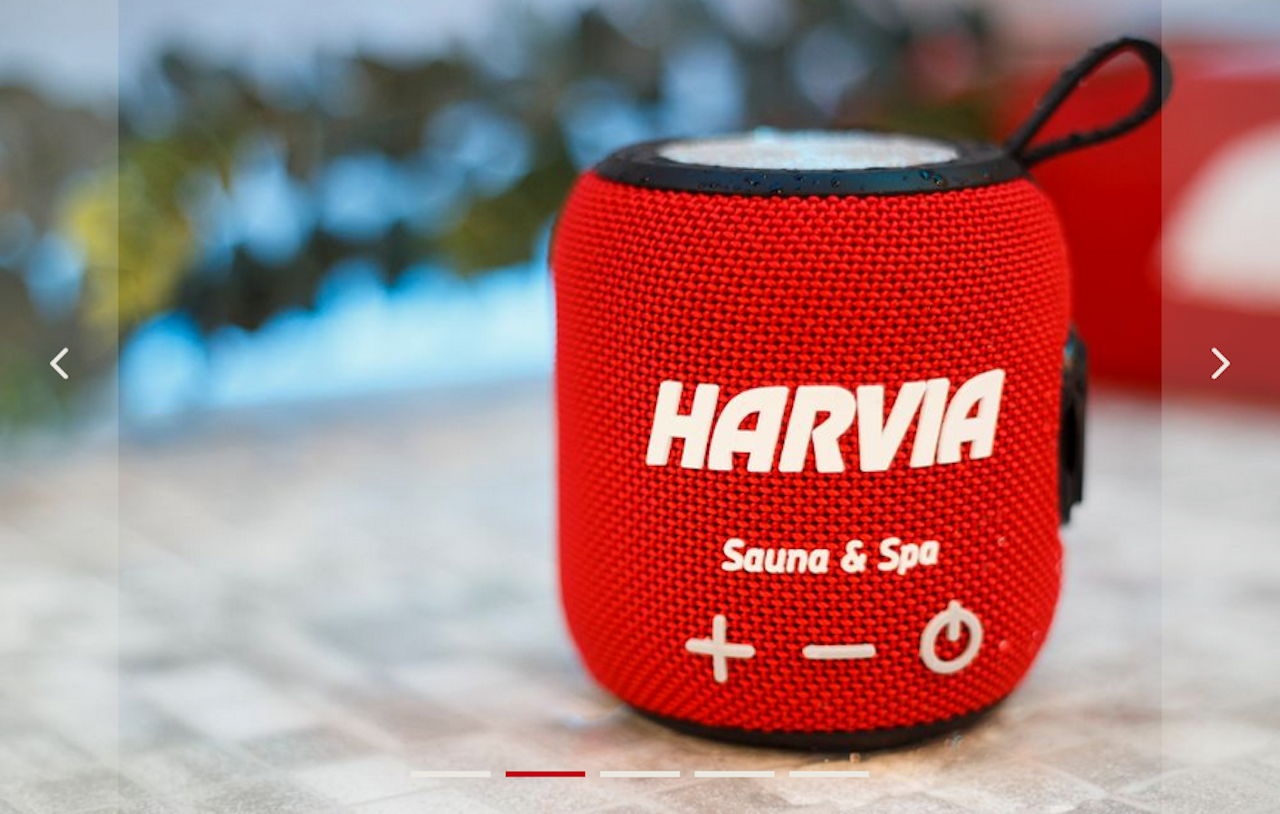 HARVIA Wasserdichter Lautsprecher rot