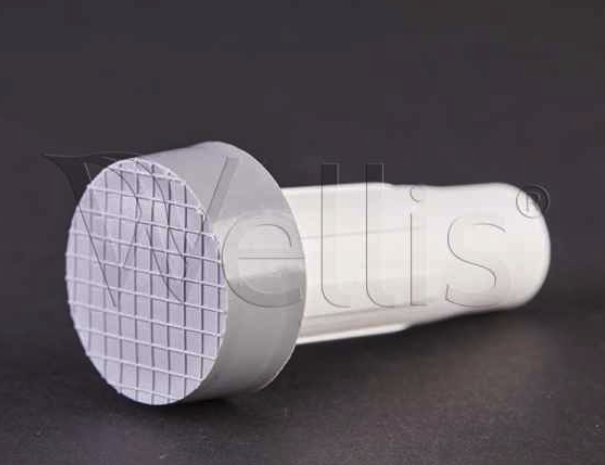 Wellis Stützfuß 8 weiß-grau