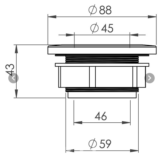 Wellis Filtergehäusestutzen 48mm