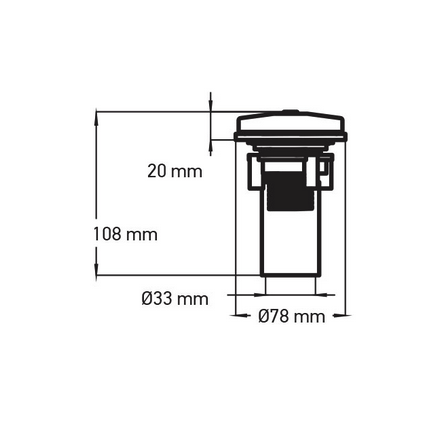 Wellis Luftregler Gehäuse LED 33mm V2