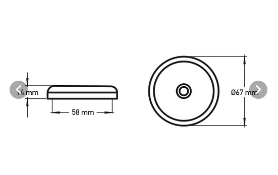 Wellis Gewindekappe RD2" für Anreicherung hellgrau