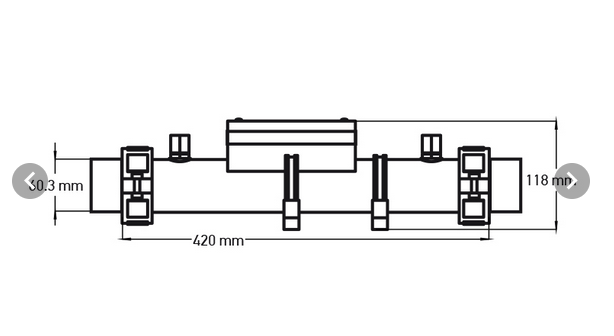 Wellis Heizung Balboa für GS100 2kW  Ø 60mm