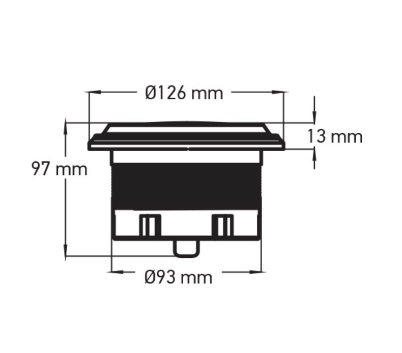 Wellis Unterwasser Beleuchtung - Gehäuse