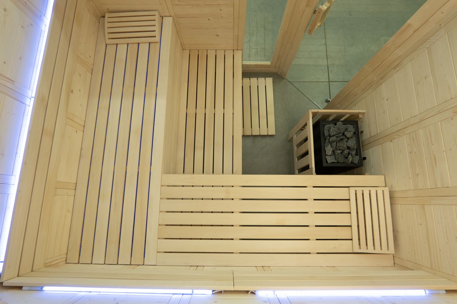 Saunakabine Harvia Komfort Corner Large 234x206x204cm BxTxH