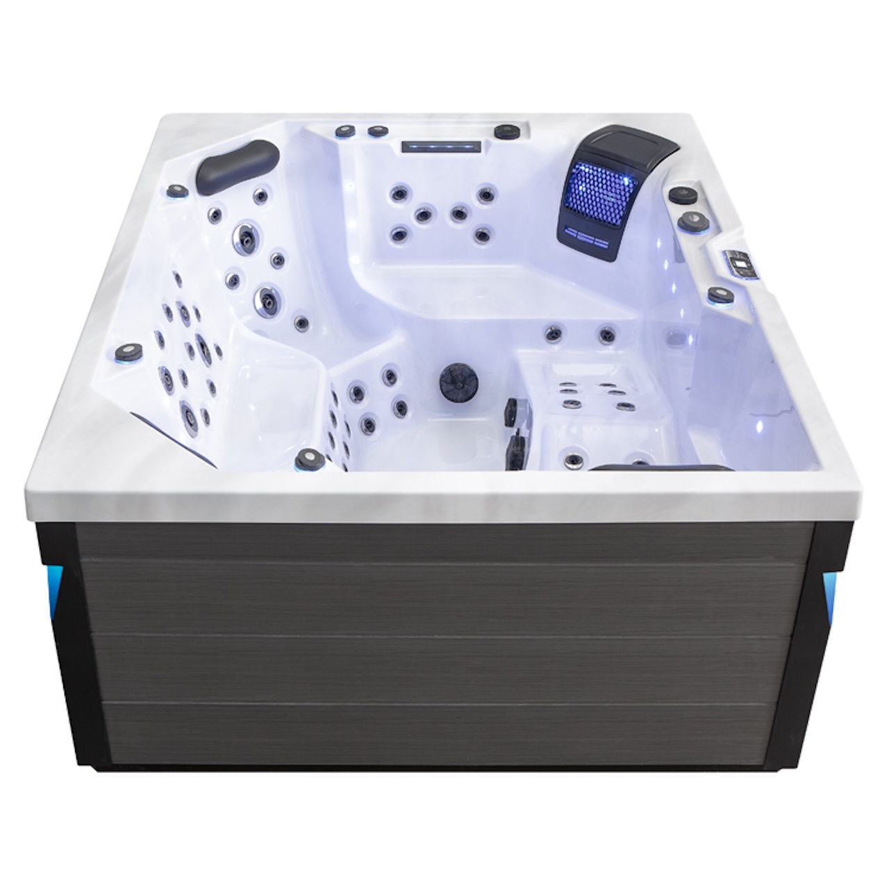 AWT Aussenwhirlpool IN-406 Eco Extreme Sterling Silver 225x185 grau