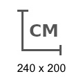 240x200cm