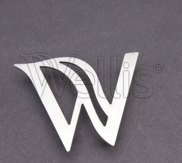 Wellis Metall Logo für Eckelement