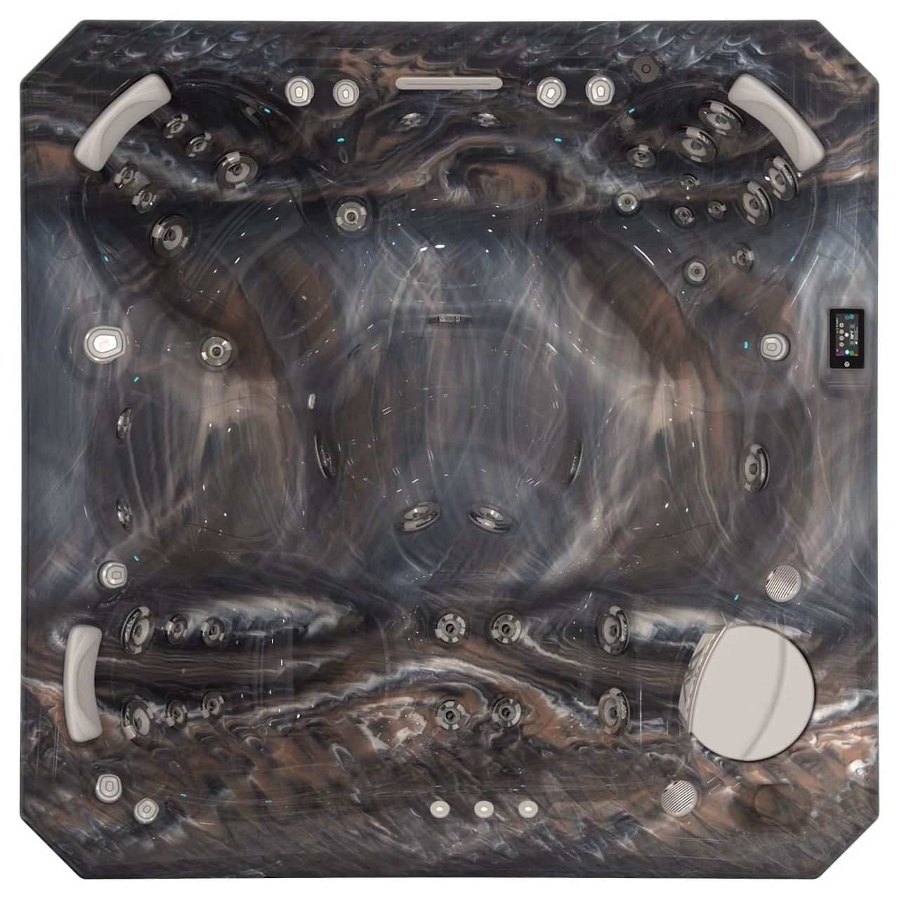 Wellis Malaga Life 6 Personen Premium-Whirlpool 218 × 218 × 90 cm