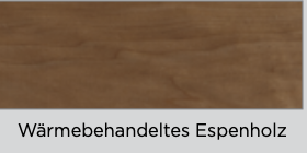 Wärmebehandelte Espe