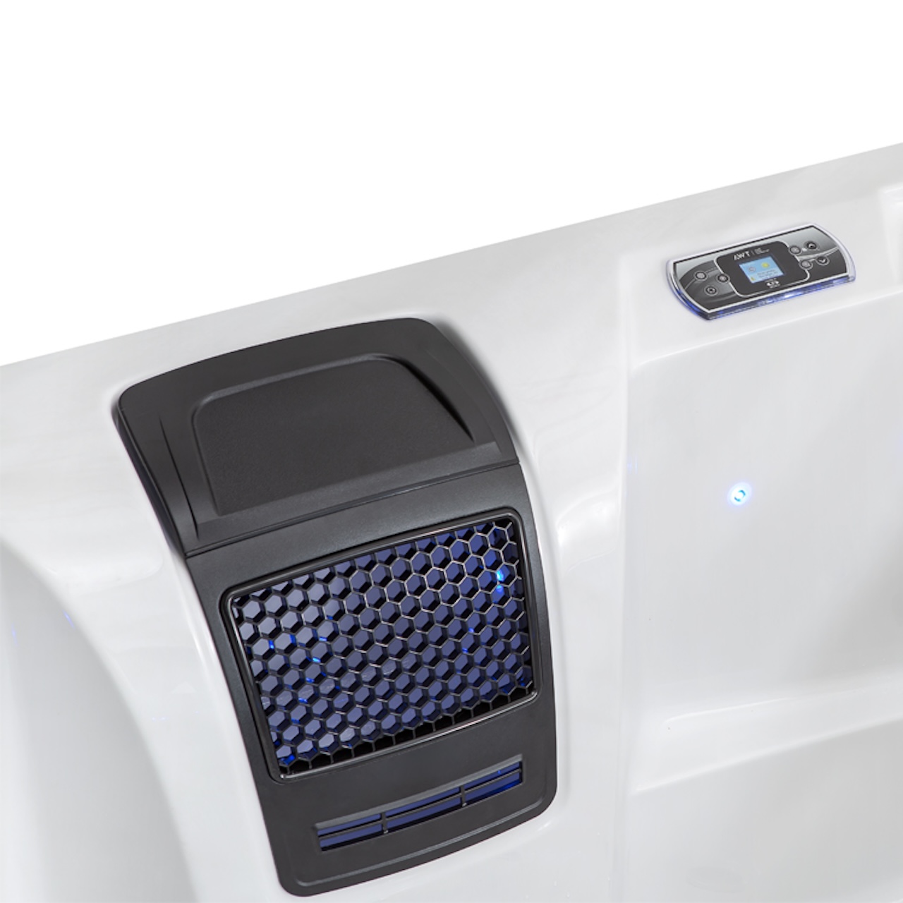 AWT Aussenwhirlpool IN-407 Eco Cloudy Black 200x200 grau