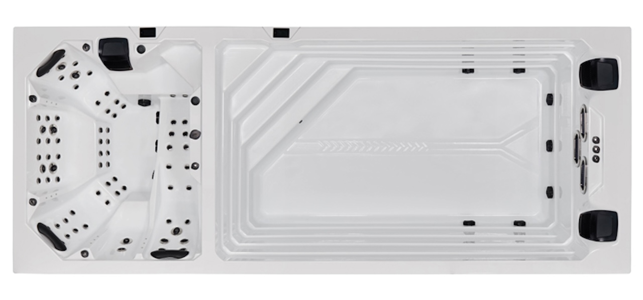 AWT SwimSpa Innovation 590 Dual weiß 590x235 grau