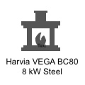 Harvia VEGA BC80 8 kW Steel