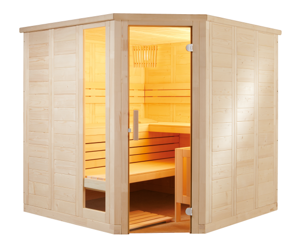 Saunakabine Harvia Komfort Corner 206x206x204cm BxTxH