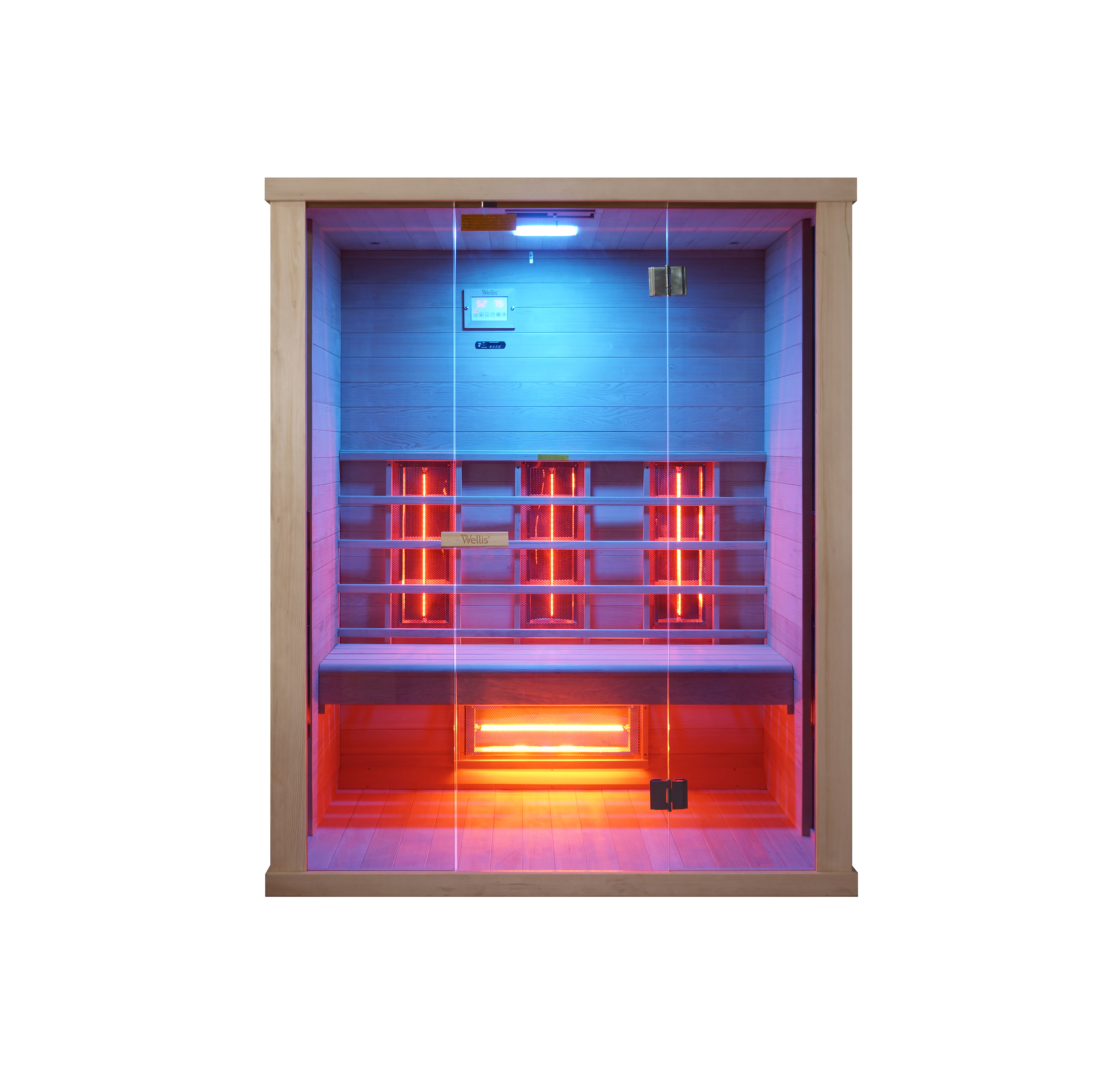 Wellis Redlight™-Infrarotkabine Sundance aus kanadischer Hemlocktanne