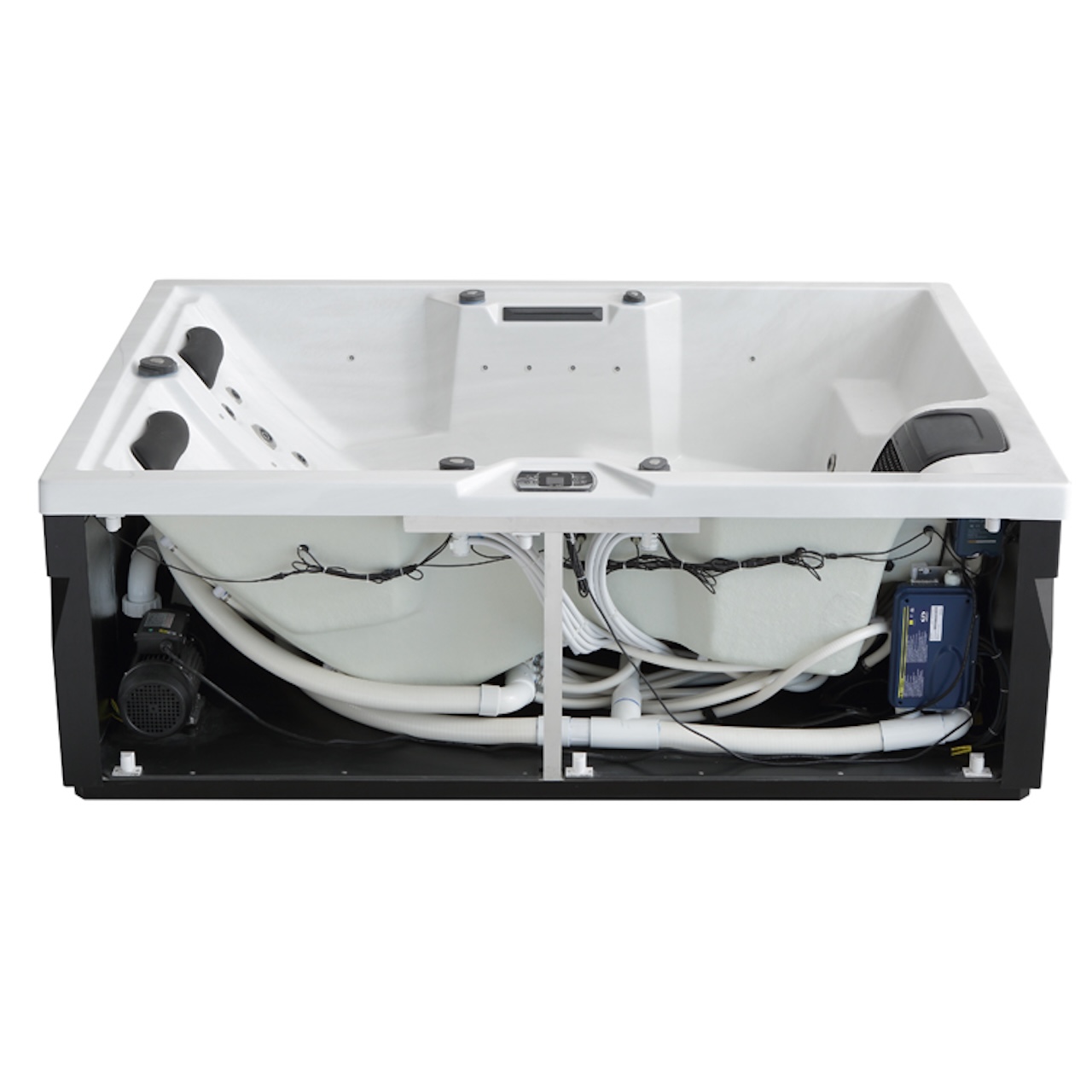 AWT Aussenwhirlpool IN-405 Eco Cloudy Black 220x160 grau