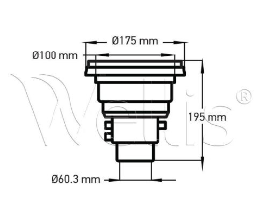 Wellis Gehäuse für Düse 7"