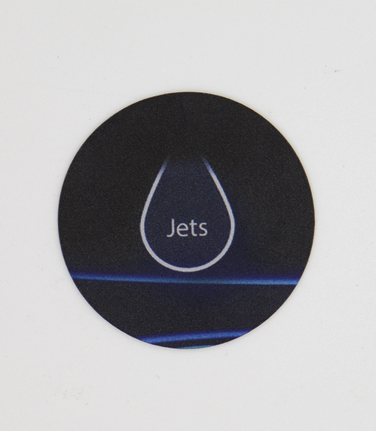 Wellis Aufkleber für Steuertaste Balboa 1 Knopf AX10 Jet