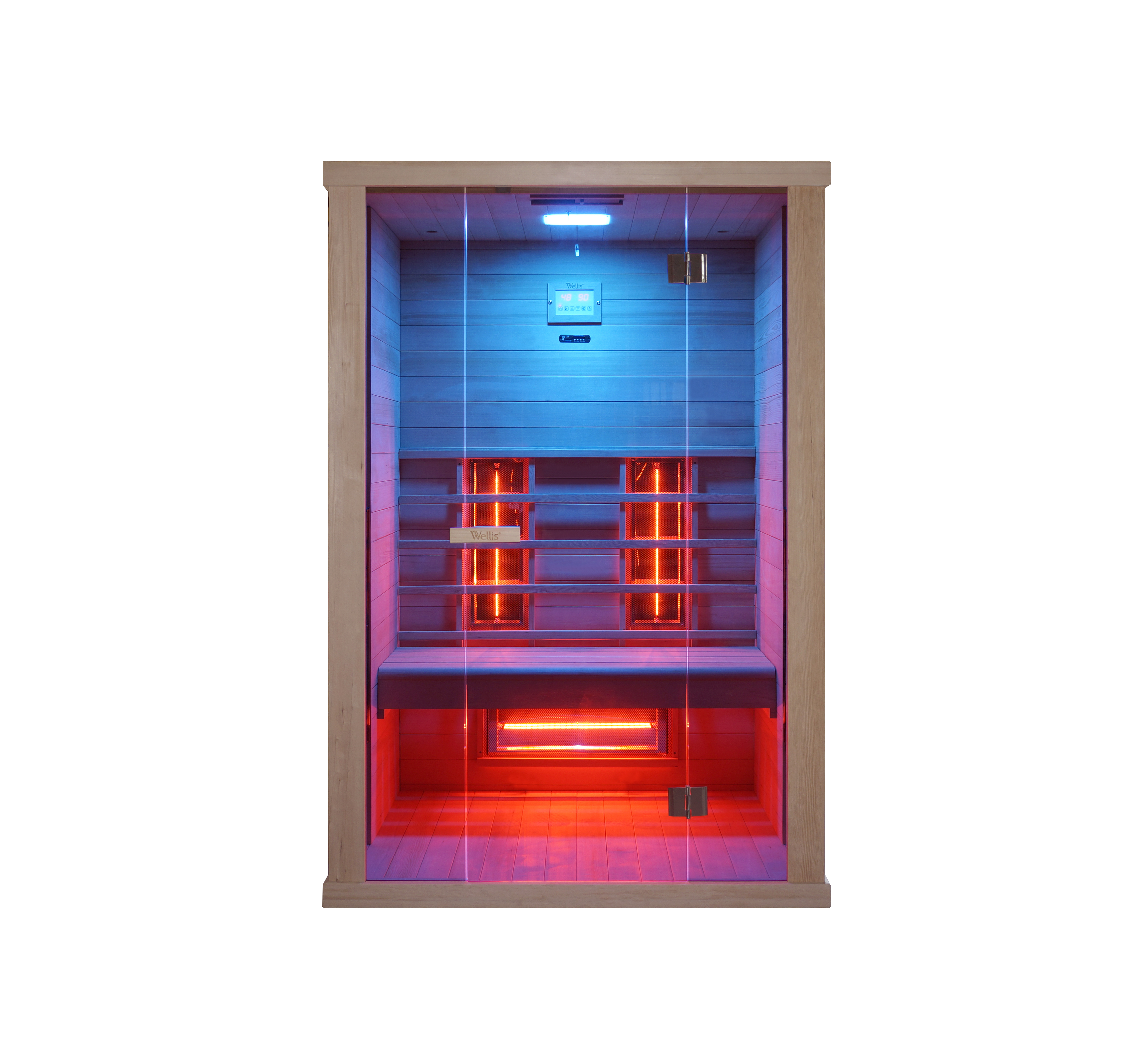 Wellis Redlight™-Infrarotkabine Solaris aus kanadischer Hemlocktanne