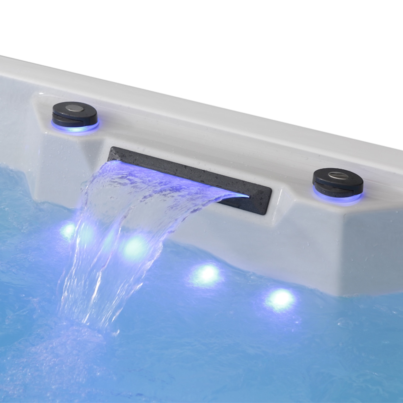 AWT Aussenwhirlpool IN-405 Eco Cloudy Black 220x160 grau