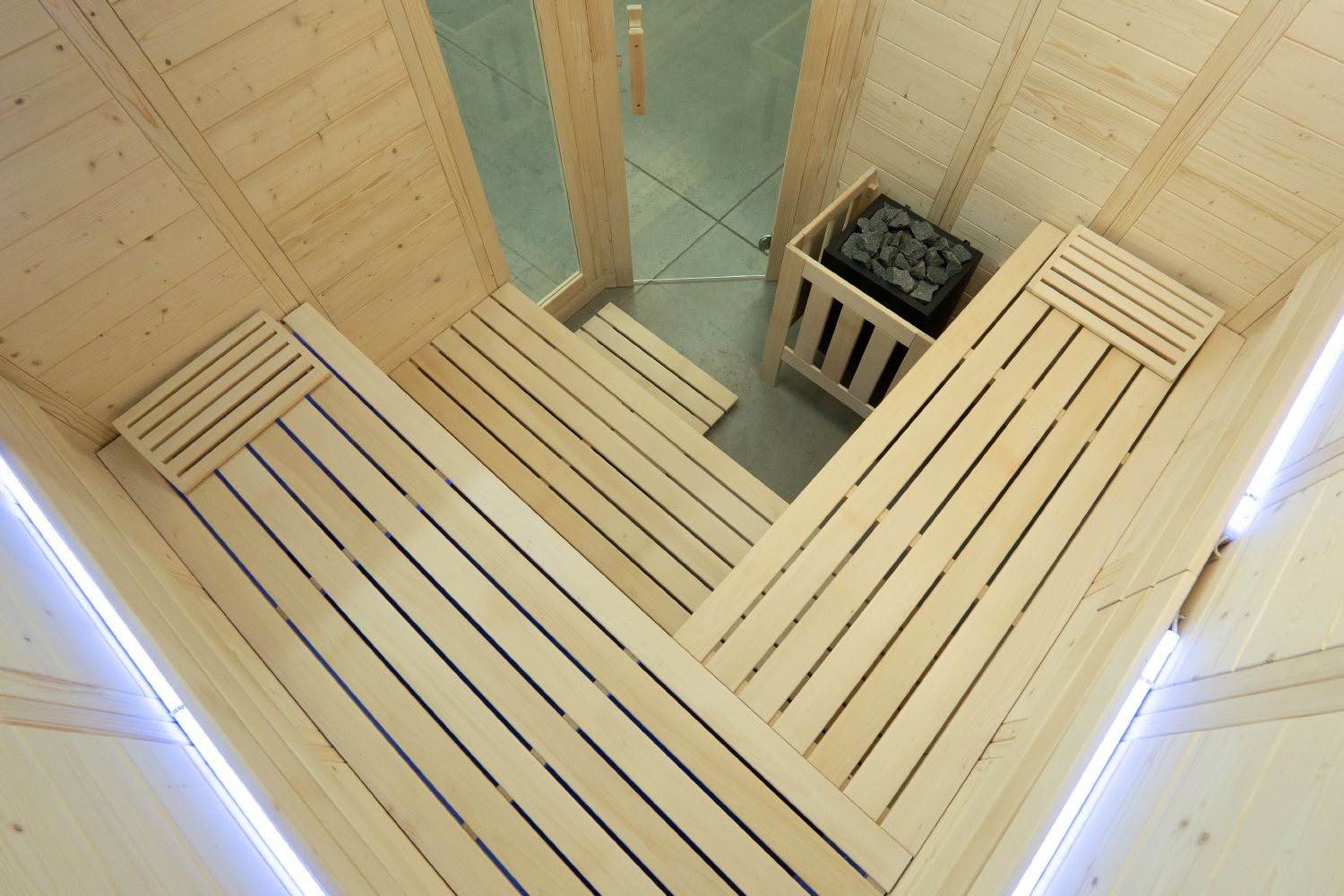 Saunakabine Harvia Komfort Corner Large 234x206x204cm BxTxH