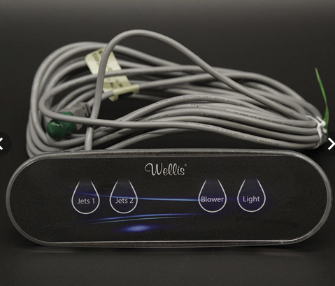 Wellis Steuerpanel Balboa AUX mit Tasten