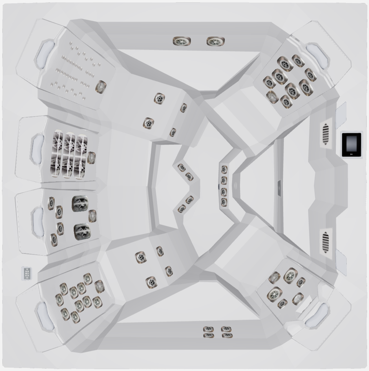 Bullfrogspas M7 Outdoor Whirlpool 231x231x94cm