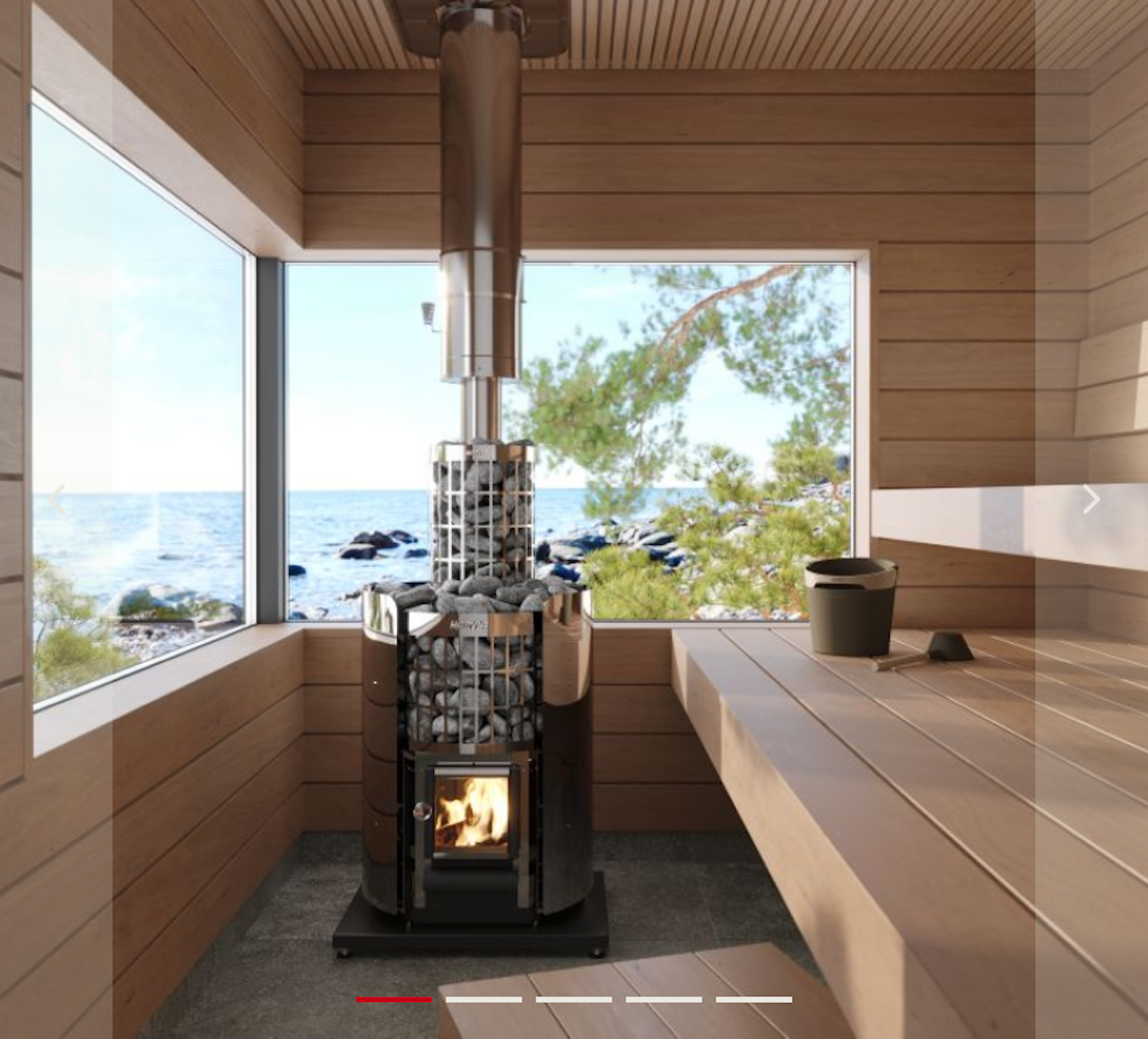 HARVIA Saunaofensteine gerundet 10-15 cm 20 kg