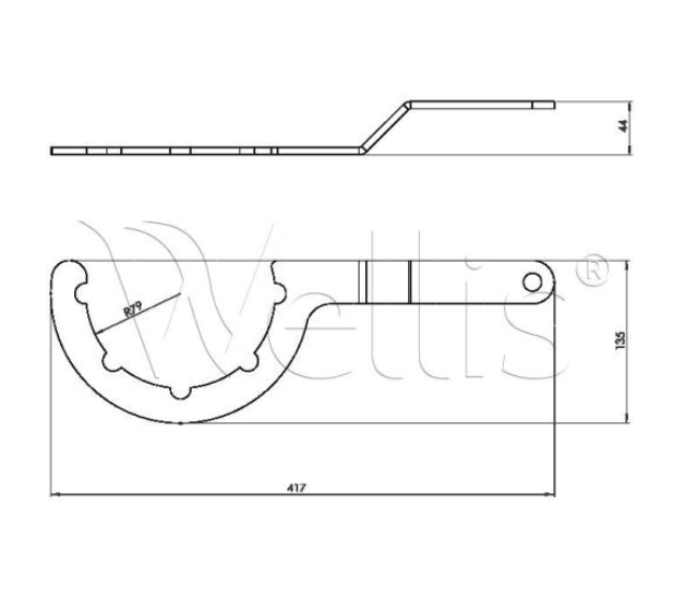 Wellis Düsenschlüssel 7"