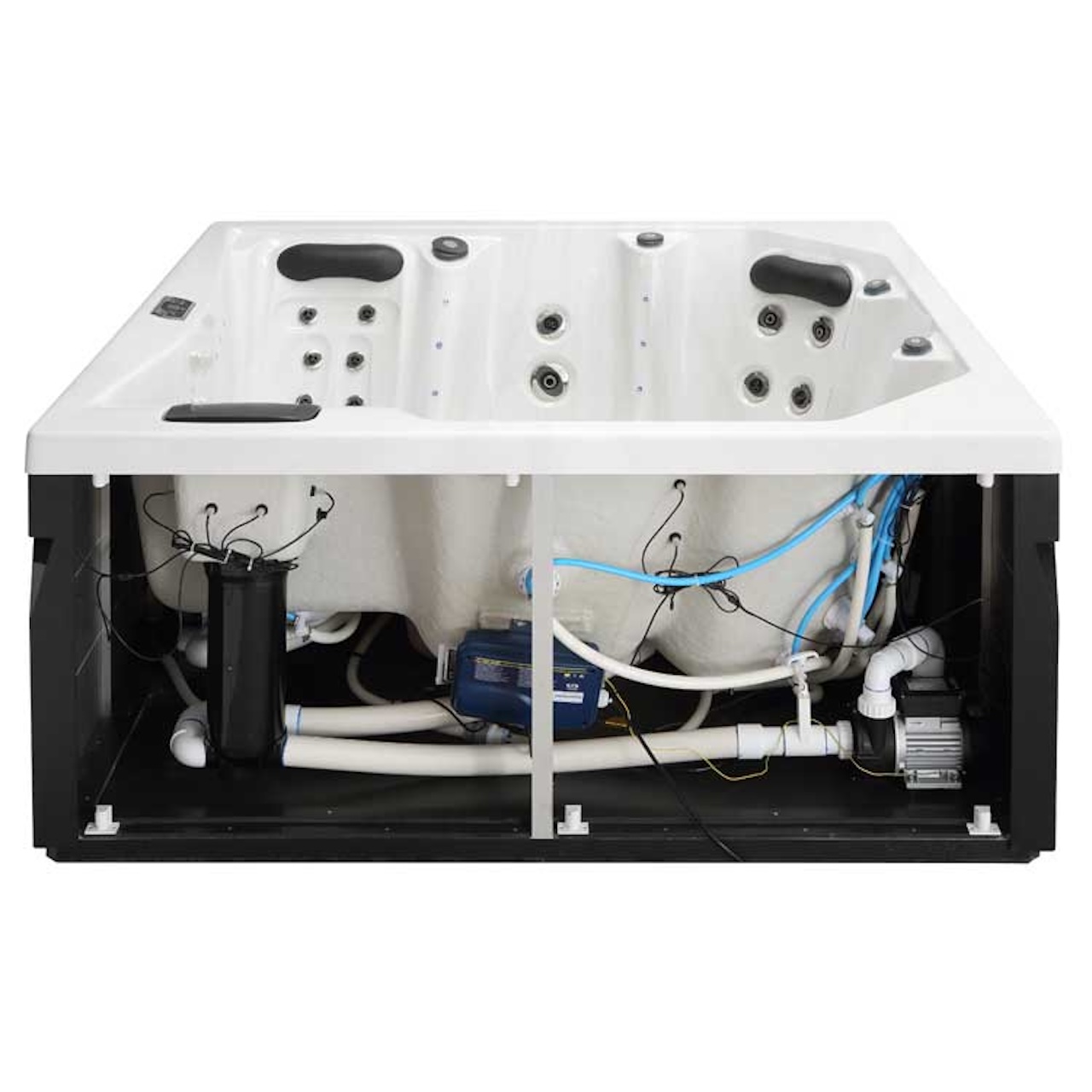 AWT Aussenwhirlpool IN-403 Eco Sterling Silver 200x200 grau