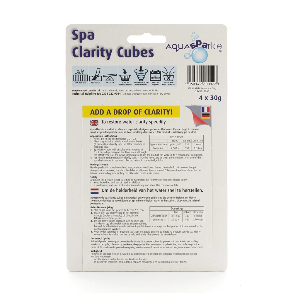 Spa Clarity Cubes