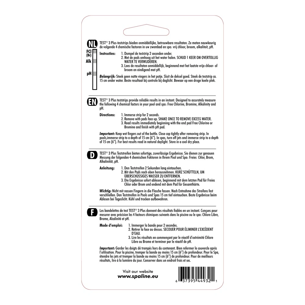 SpaLine Test Strips 3+ Teststreifen