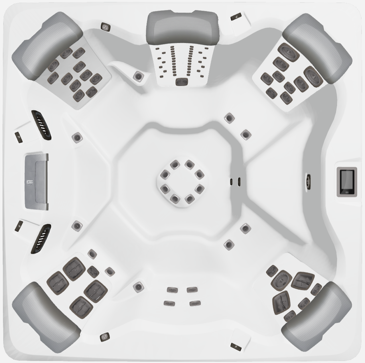 Bullfrogspas Outdoor Whirlpool A7 Select 224x224x92cm