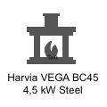 Harvia VEGA BC45 4,5 kW Steel
