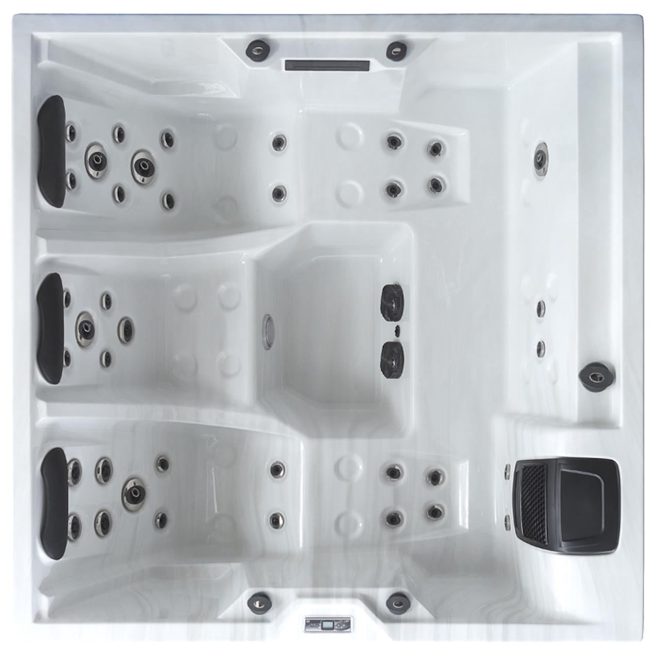 AWT Aussenwhirlpool IN-402 Basic Sterling Silver 200x200 grau 